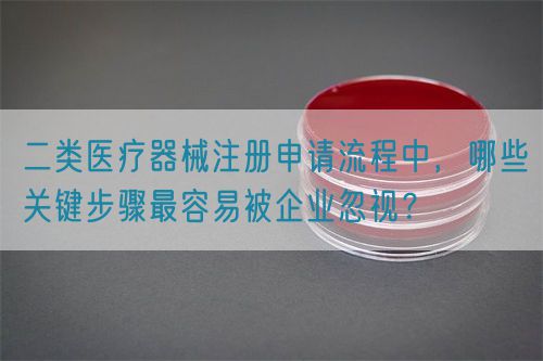 二類醫(yī)療器械注冊(cè)申請(qǐng)流程中，哪些關(guān)鍵步驟最容易被企業(yè)忽視？(圖1)